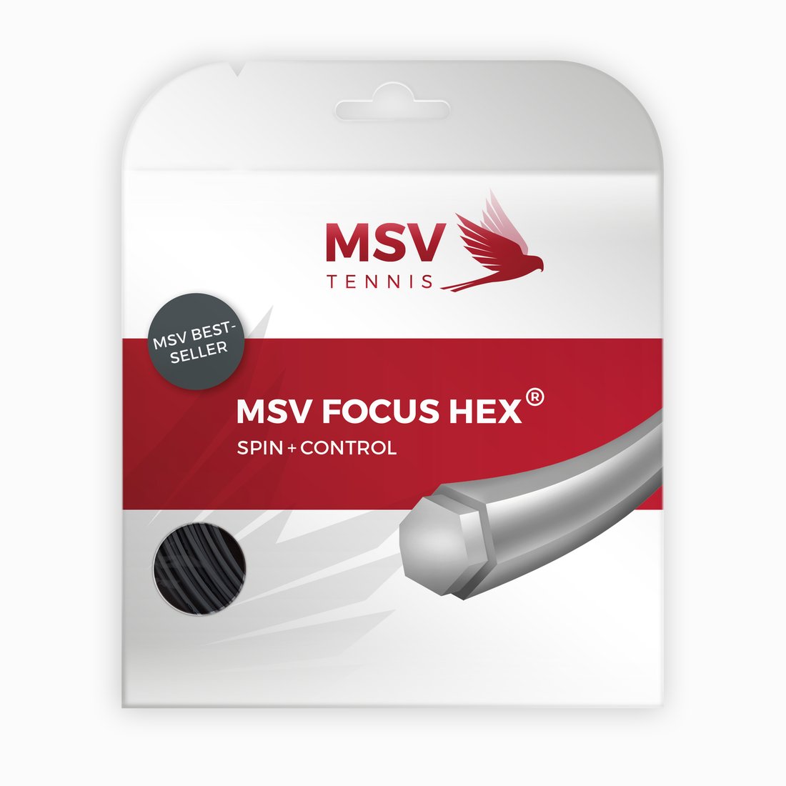 MSV Focus-Hex 1.23 Black купить в ракетлоне — теннисная струна, фото товара