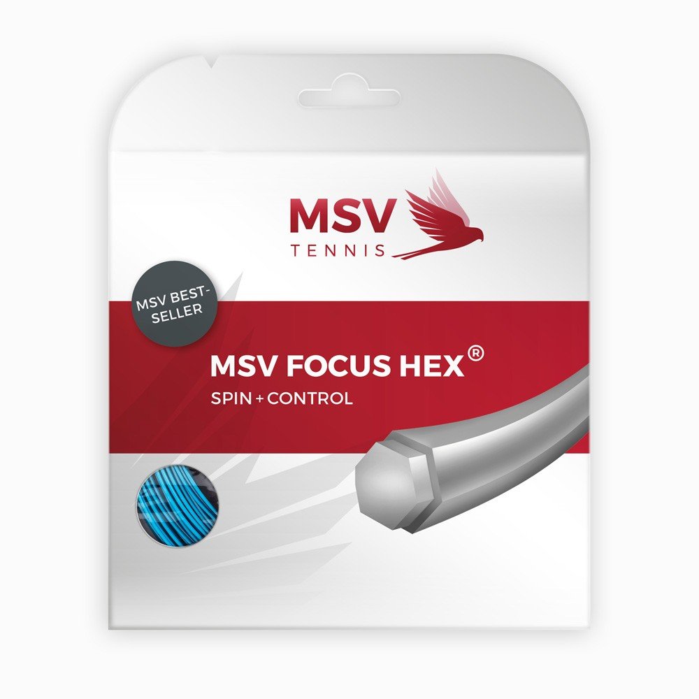 MSV Focus-Hex 1.23 Blue 12 метров купить — теннисная струна, фото товара