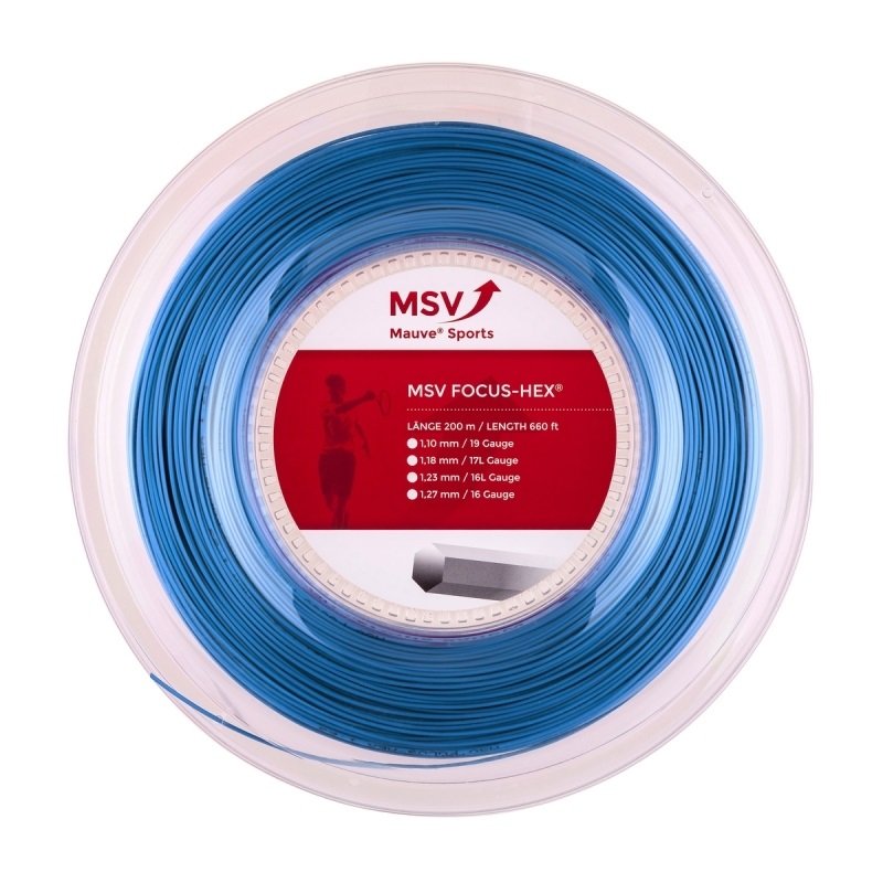 MSV Focus Hex Blue 1.23 200 метров — теннисная струна, фото товара