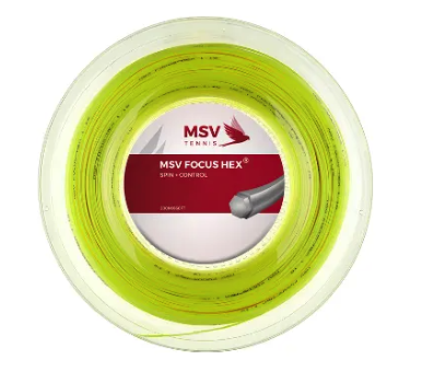MSV Focus HEX Neon Yellow 200M — теннисная ракетка Струны MSV Focus HEX Neon Yellow 200M