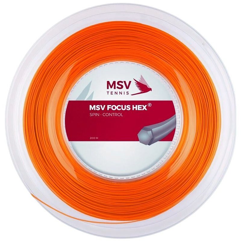 MSV Focus Hex Orange 1.23 200 метров — теннисная струна, фото товара