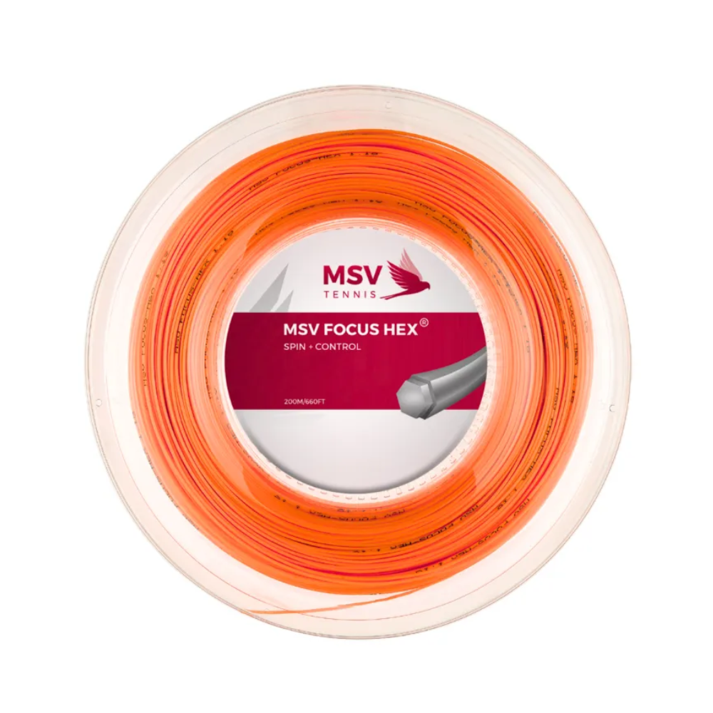 MSV Focus HEX Orange 200M — теннисная ракетка Струны MSV Focus HEX Orange 200M