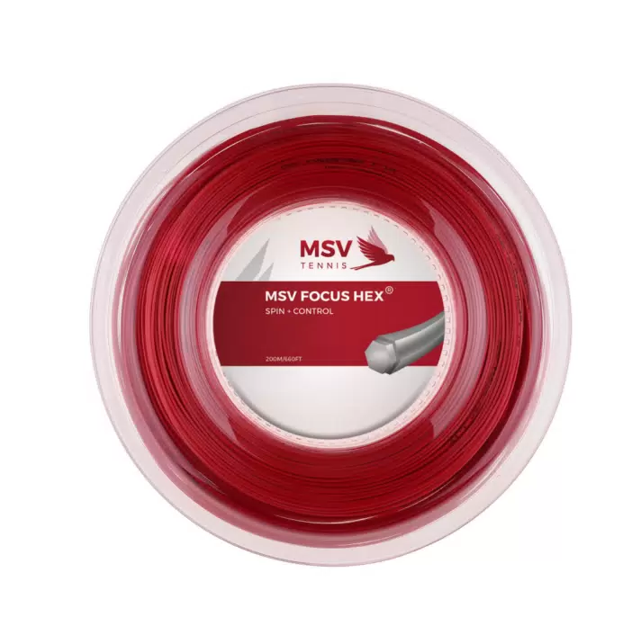MSV Focus HEX Red 200M — теннисная ракетка Струны MSV Focus HEX Red 200M