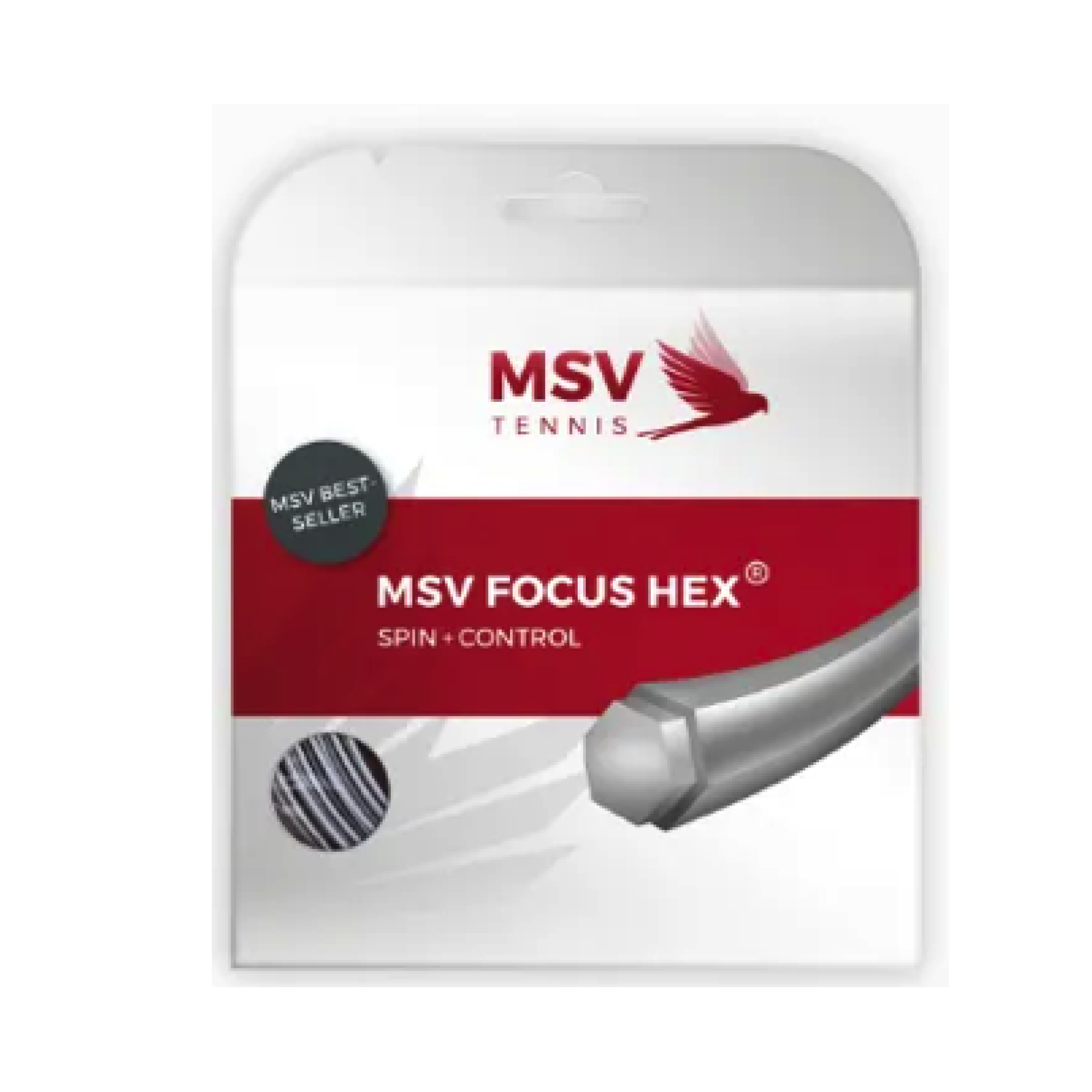 MSV Focus HEX Silver 1.23 (12M) — теннисная ракетка Струны MSV Focus HEX Silver 1.23 (12M)