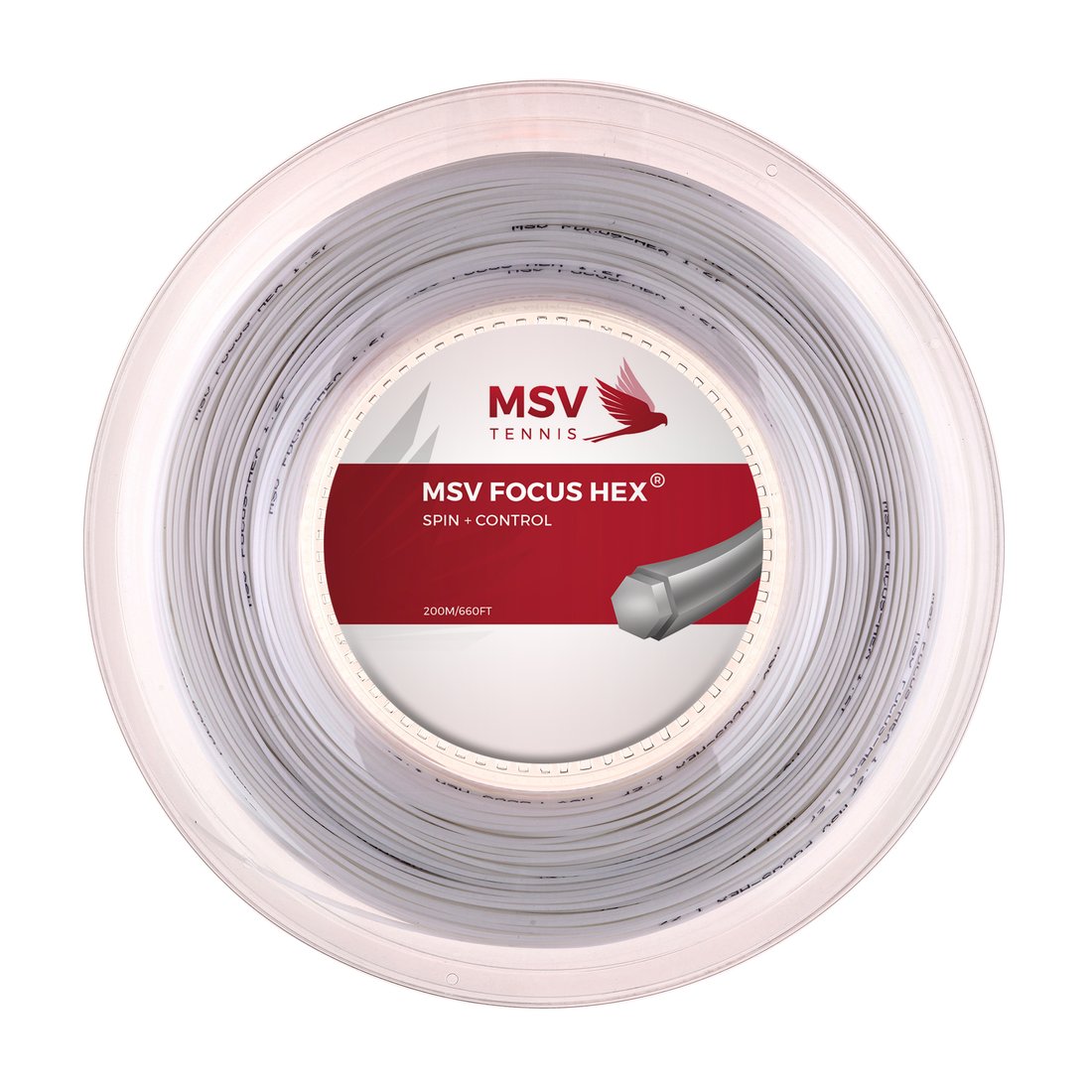 MSV Focus-Hex Silver 1.23 200 метров купить в ракетлоне — теннисная струна, фото товара