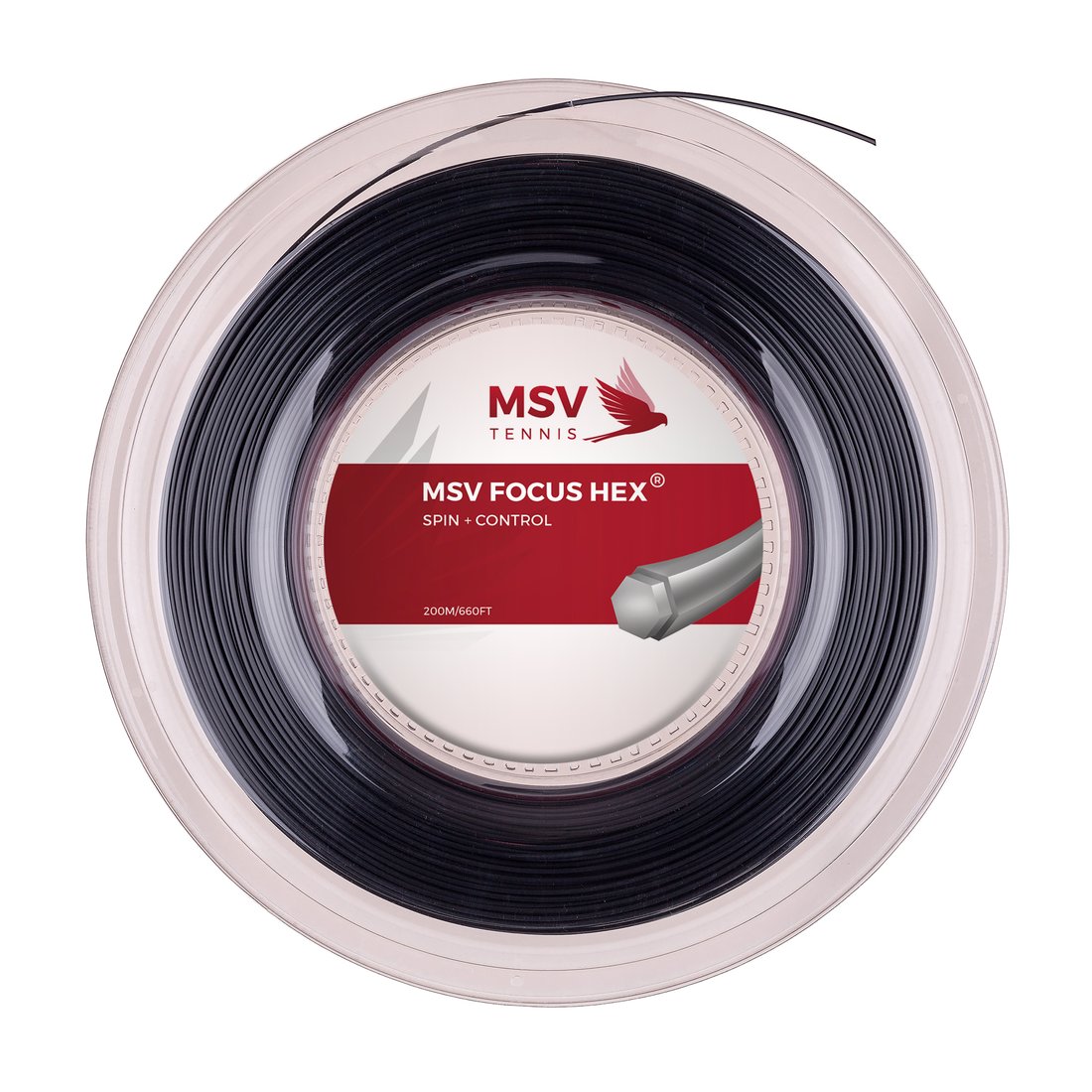 MSV Focus Hex Soft Black 1.20 200 метров — теннисная струна, фото товара