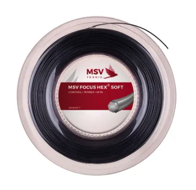 MSV Focus HEX Soft Black 200M — теннисная ракетка Струны MSV Focus HEX Soft Black 200M