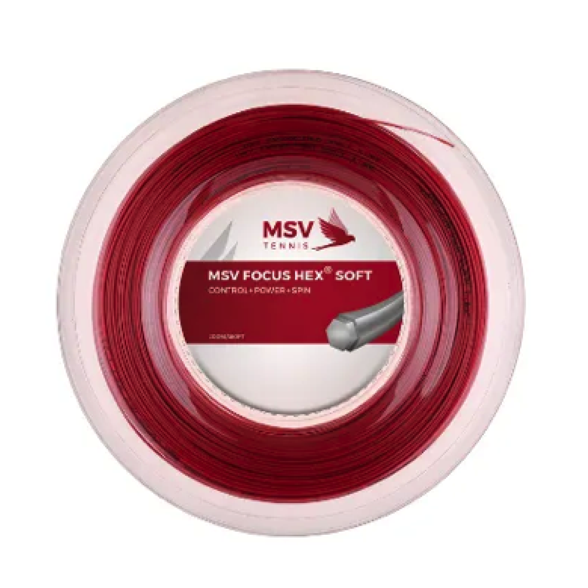 MSV Focus HEX Soft Red 200M — теннисная ракетка Струны MSV Focus HEX Soft Red 200M