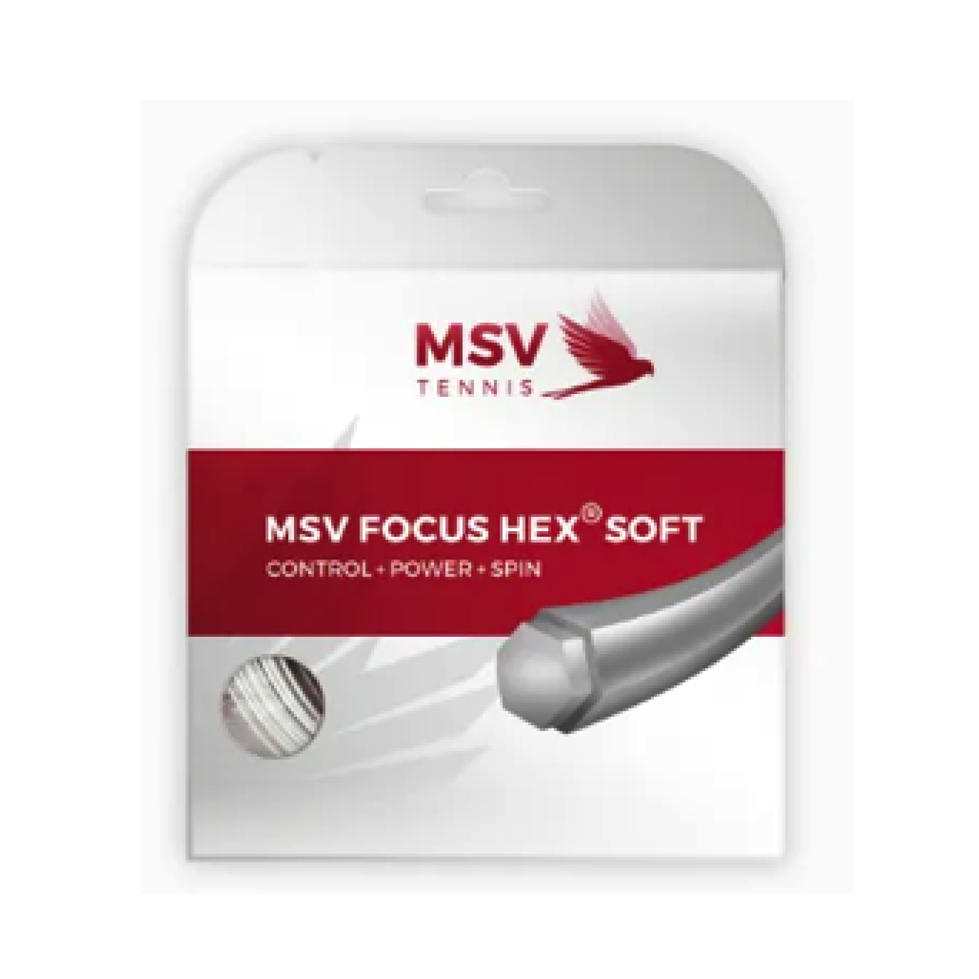 MSV Focus HEX Soft White 1.25 (12M) — теннисная ракетка Струны MSV Focus HEX Soft White 1.25 (12M)