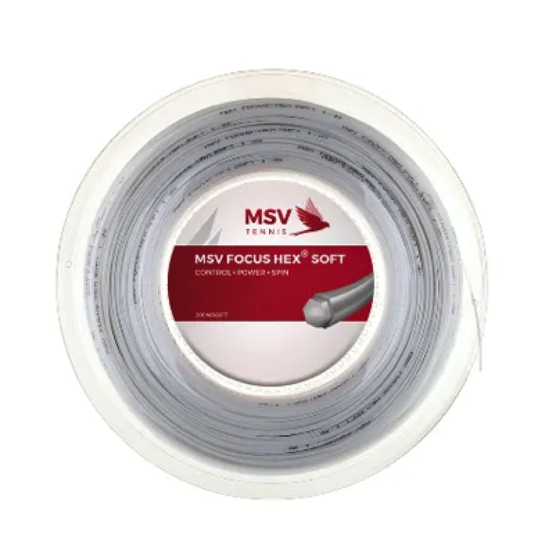 MSV Focus HEX Soft White 200M — теннисная ракетка Струны MSV Focus HEX Soft White 200M