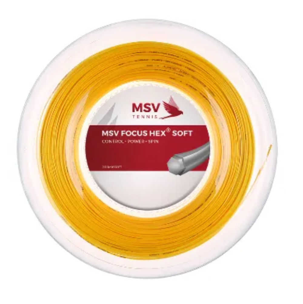 MSV Focus HEX Soft Yellow 200M — теннисная ракетка Струны MSV Focus HEX Soft Yellow 200M