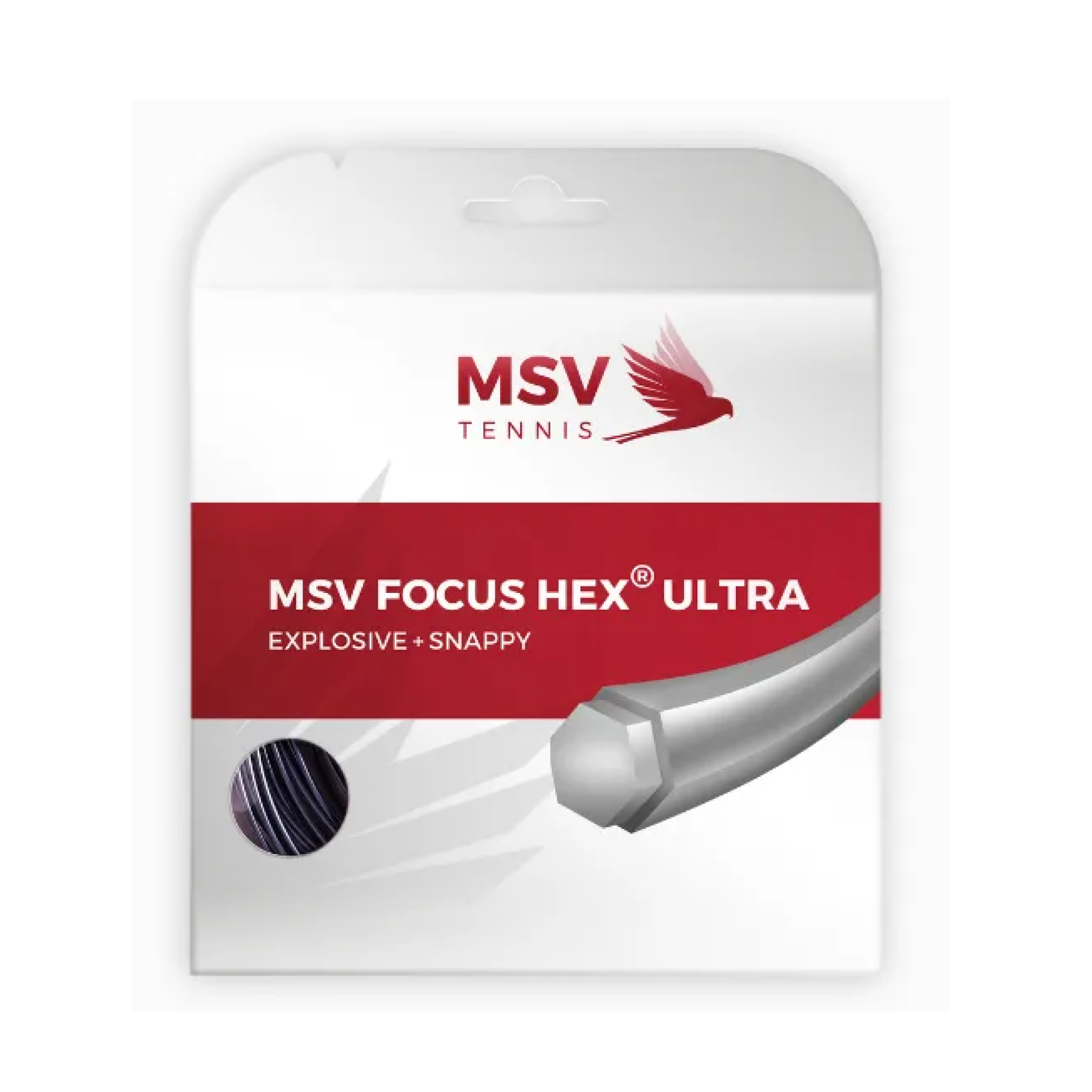 MSV Focus HEX Ultra Black (12M) — теннисная ракетка Струны MSV Focus HEX Ultra Black (12M)