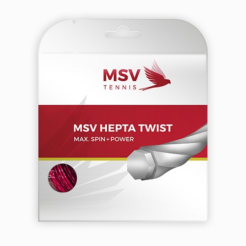 MSV Hepta-Twist 1.25 Red 12 метров купить — теннисная струна, фото товара