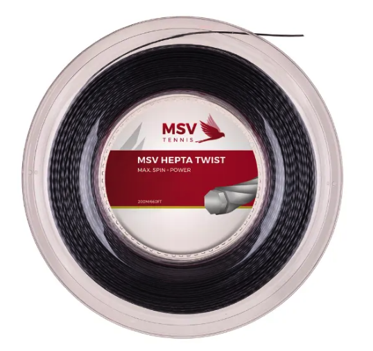 MSV Hepta Twist Anthracite 200M — теннисная ракетка Струны MSV Hepta Twist Anthracite 200M