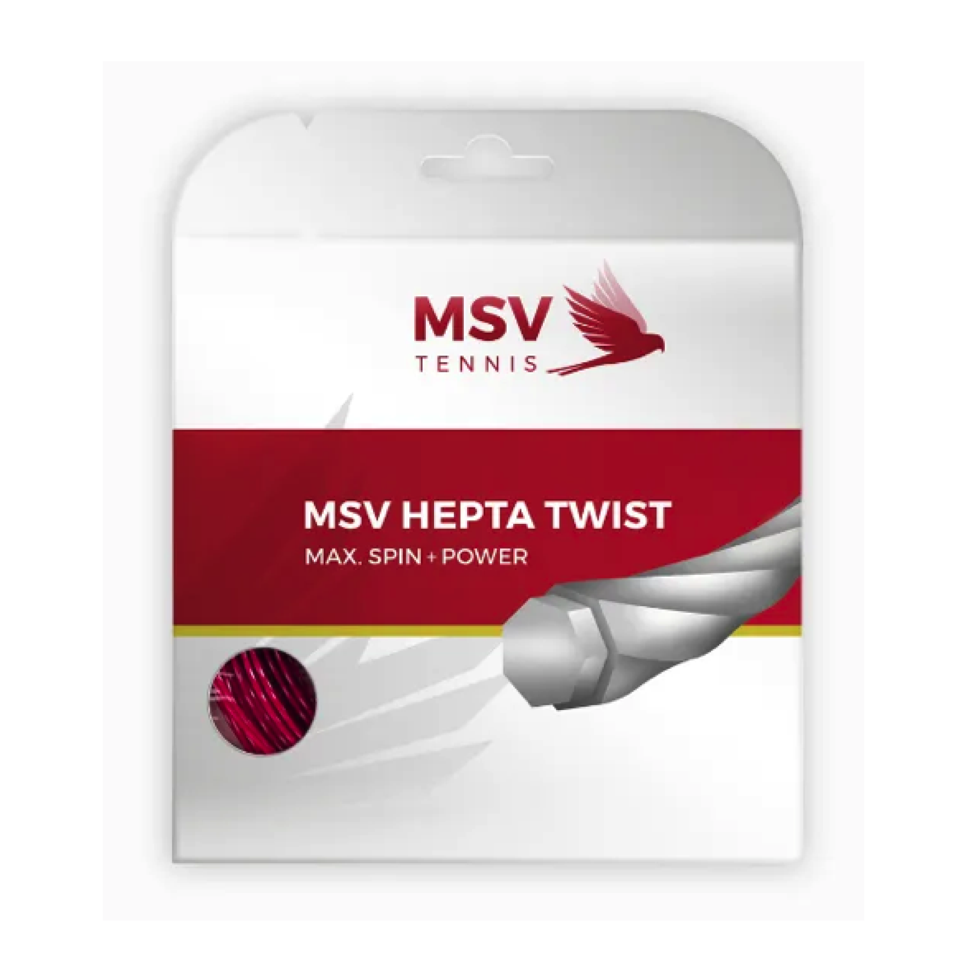 MSV Hepta Twist Red 1.25 (12M) — теннисная ракетка Струны MSV Hepta Twist Red 1.25 (12M)