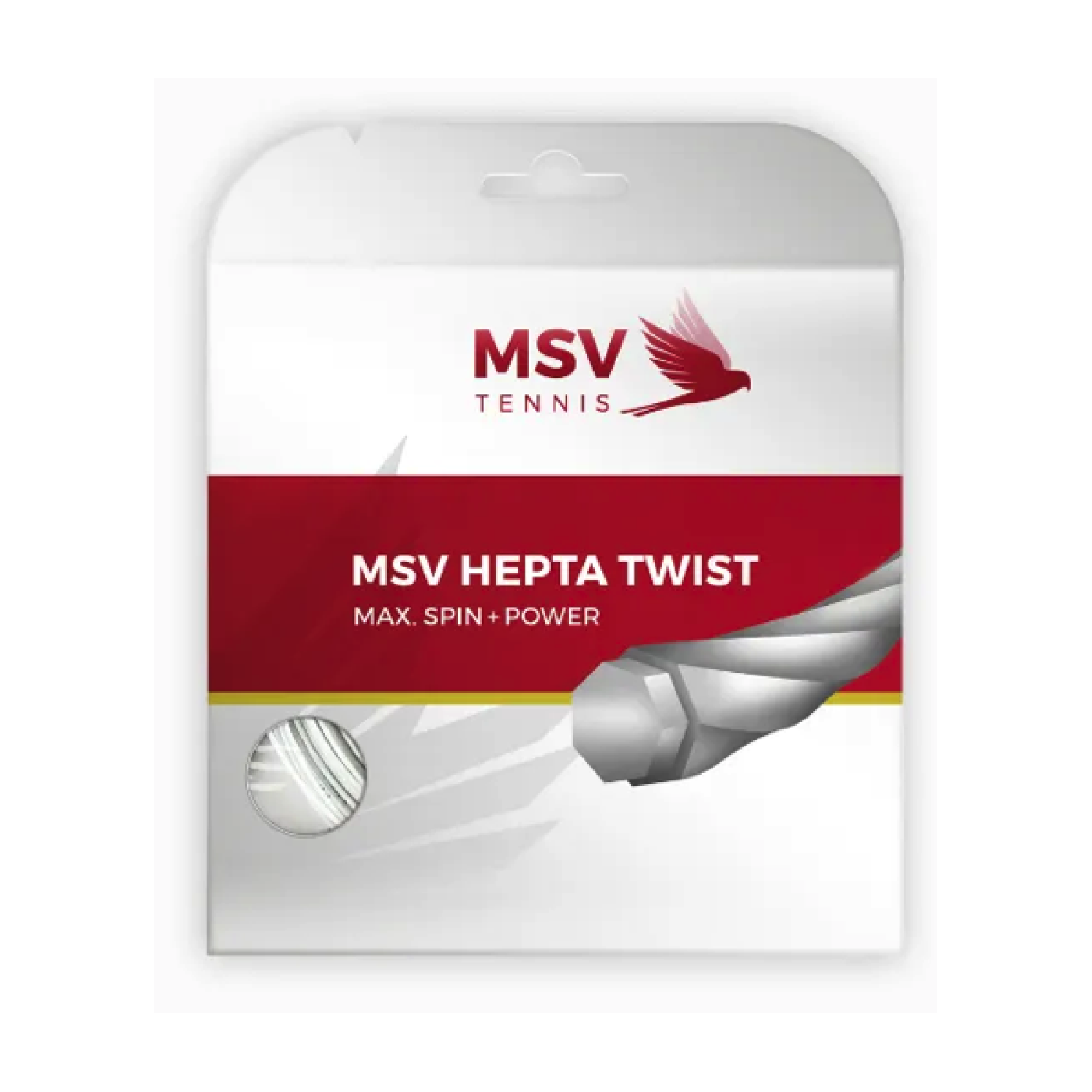 MSV Hepta Twist White 1.25 (12M) — теннисная ракетка Струны MSV Hepta Twist White 1.25 (12M)