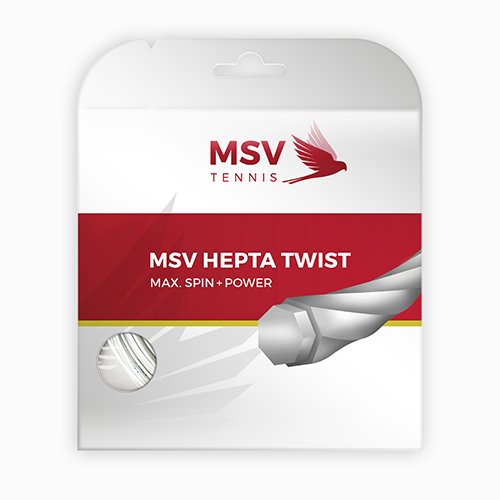 MSV Hepta Twist White 1.30 12 метров​ — теннисная струна, фото товара