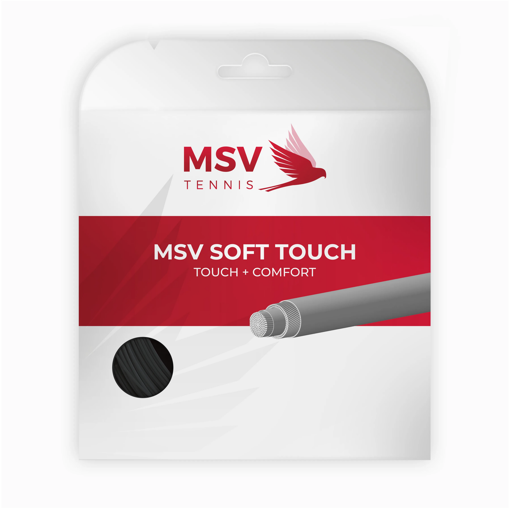 MSV Soft Touch Black (12M) — теннисная ракетка Струны MSV Soft Touch Black (12M)