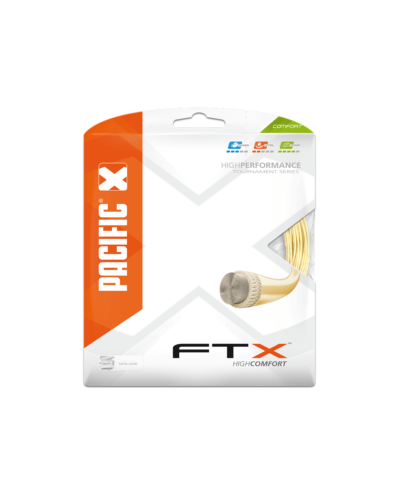 Pacific FTX Natural 1.28 (12M) — теннисная ракетка Струны Pacific FTX Natural 1.28 (12M)