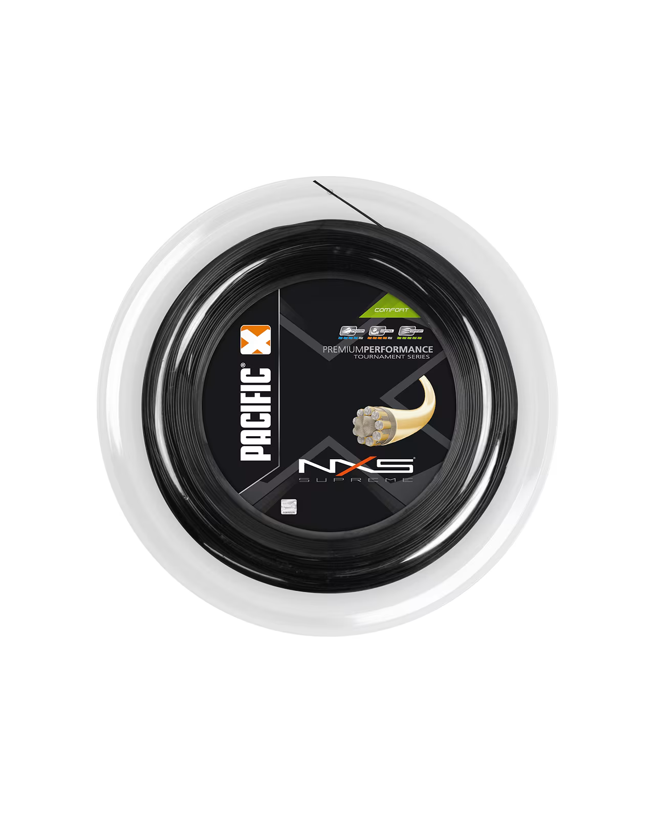 Pacific NXS Supreme Black 200M — теннисная ракетка Струны Pacific NXS Supreme Black 200M