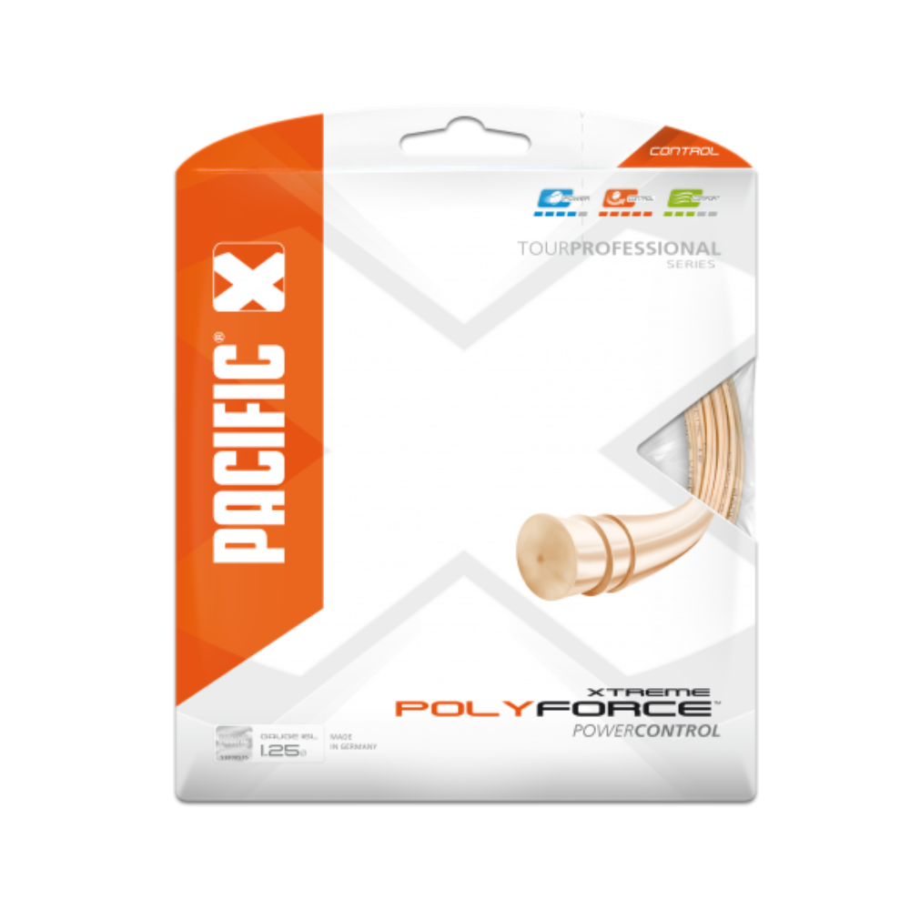 Pacific Poly Force Xtreme Light-Orange 1.25 (12M) — теннисная ракетка Струны Pacific Poly Force Xtreme Light-Orange 1.25 (12M)
