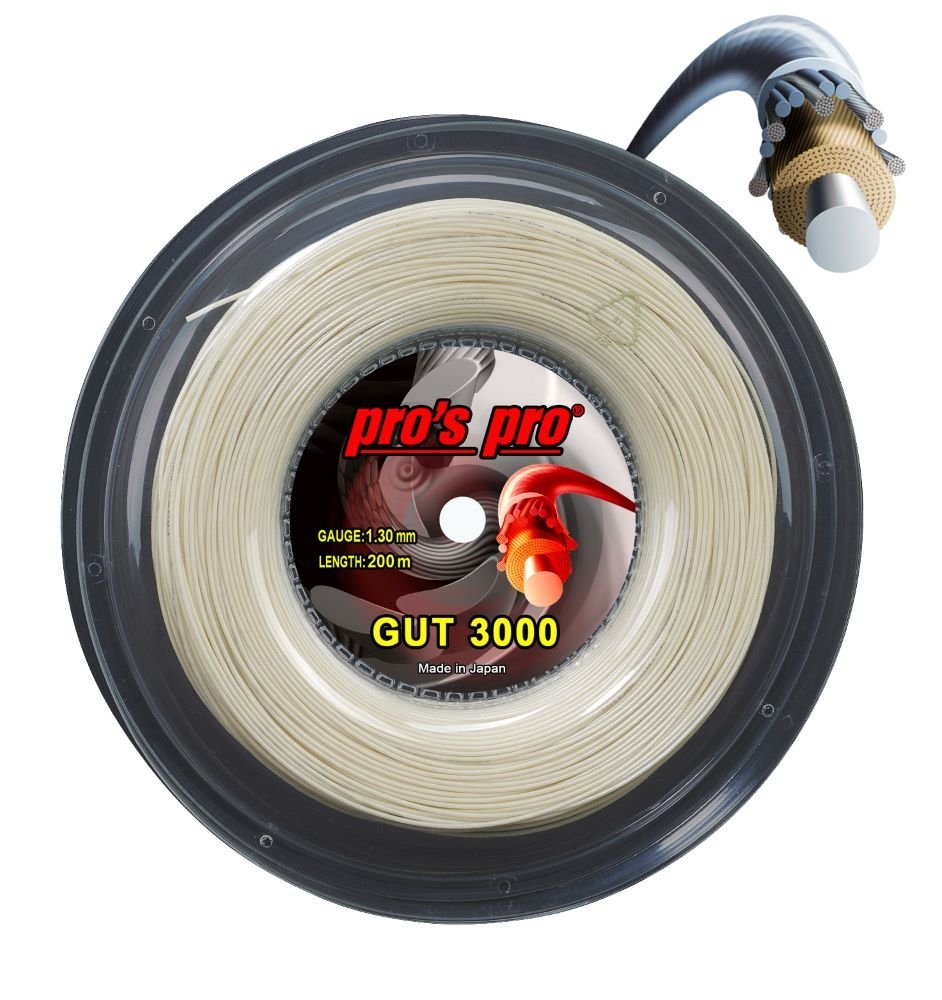Pro's Pro Gut 3000 Natural 200M — теннисная ракетка Струны Pro's Pro Gut 3000 Natural 200M