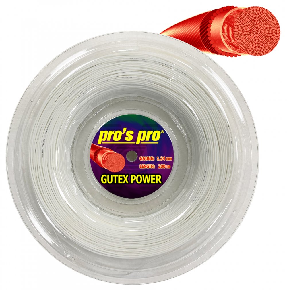 Pro's Pro Gutex Power Natural 200M — теннисная ракетка Струны Pro's Pro Gutex Power Natural 200M