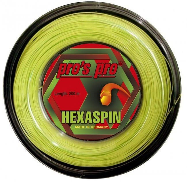 Pro's Pro Hexaspin Lime 200M — теннисная ракетка Струны Pro's Pro Hexaspin Lime 200M
