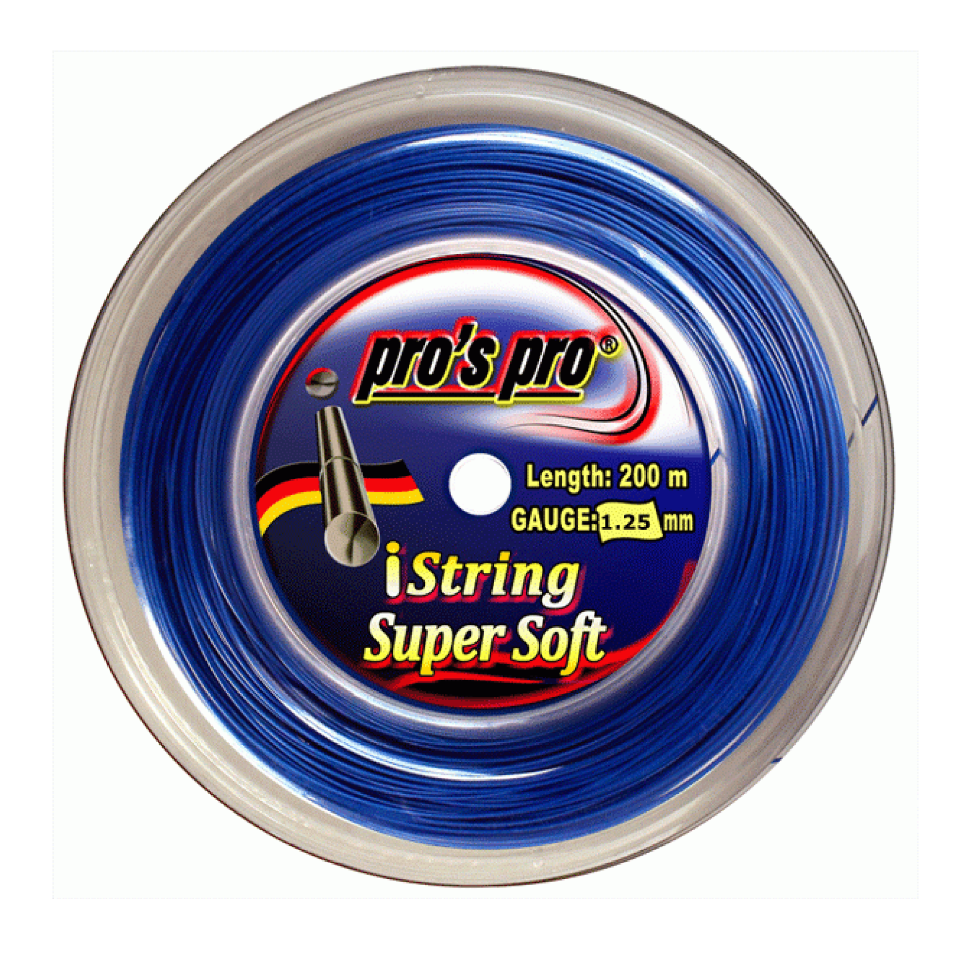 Pro's Pro Istring Super Soft Signal-Blue 200M — теннисная ракетка Струны Pro's Pro Istring Super Soft Signal-Blue 200M