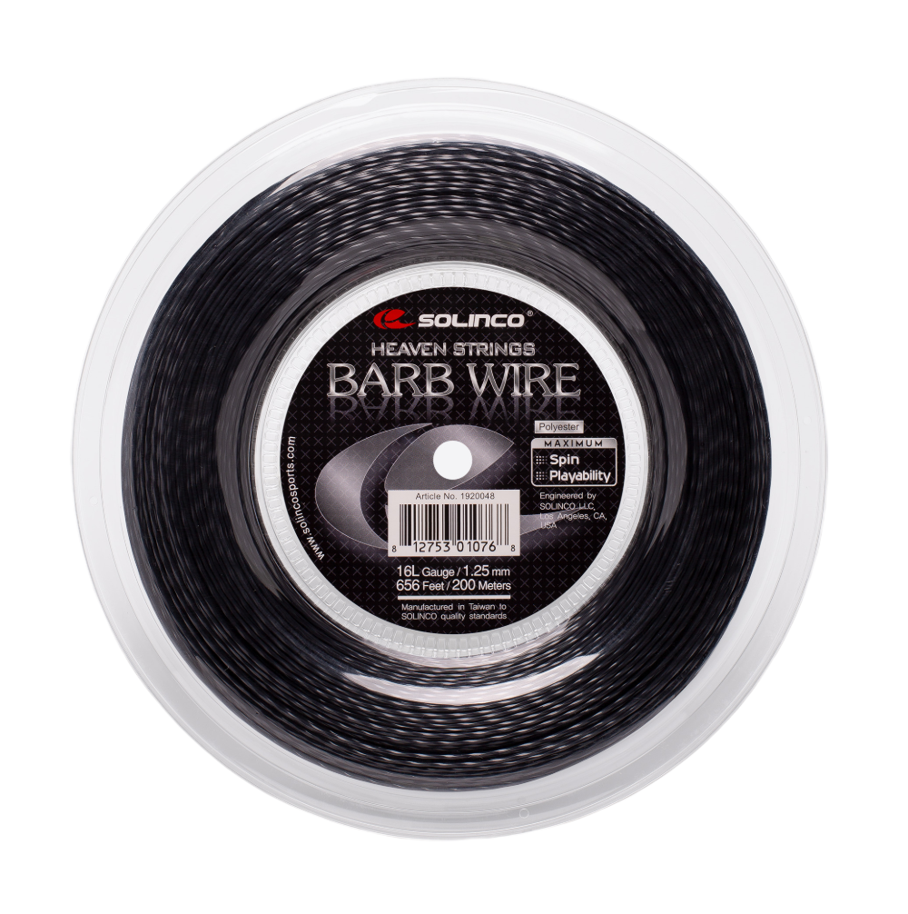 Solinco Barb Wire Black 200M — теннисная ракетка Струны Solinco Barb Wire Black 200M