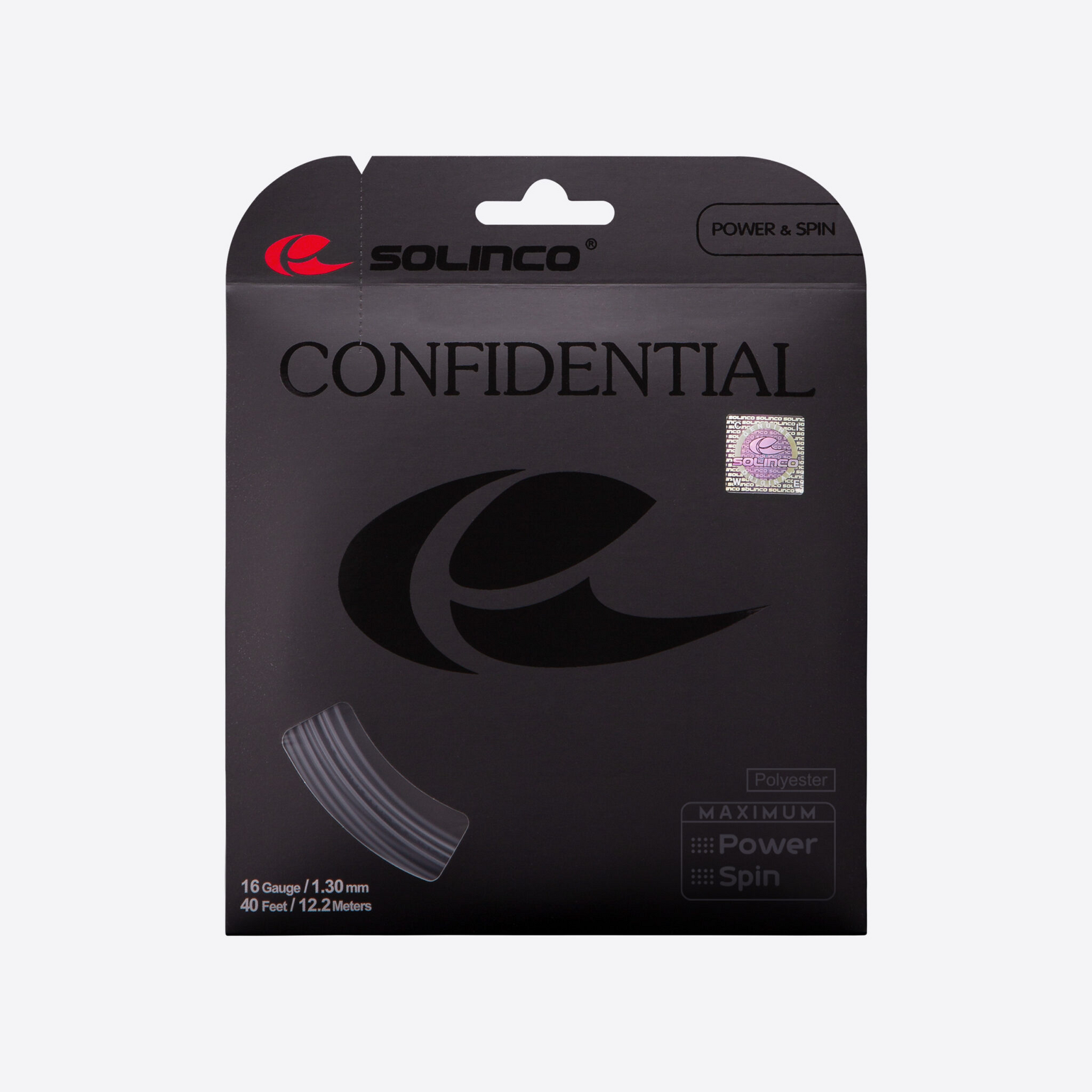 Solinco Confidential Charcoal 1.25 (12M) — теннисная ракетка Струны Solinco Confidential Charcoal 1.25 (12M)