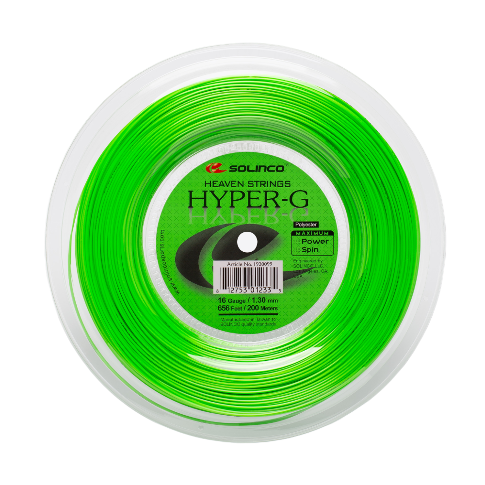 Solinco Hyper-G Neon Green 200M — теннисная ракетка Струны Solinco Hyper-G Neon Green 200M