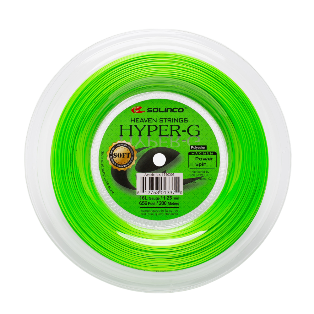 Solinco Hyper-G Soft Neon Green 200M — теннисная ракетка Струны Solinco Hyper-G Soft Neon Green 200M