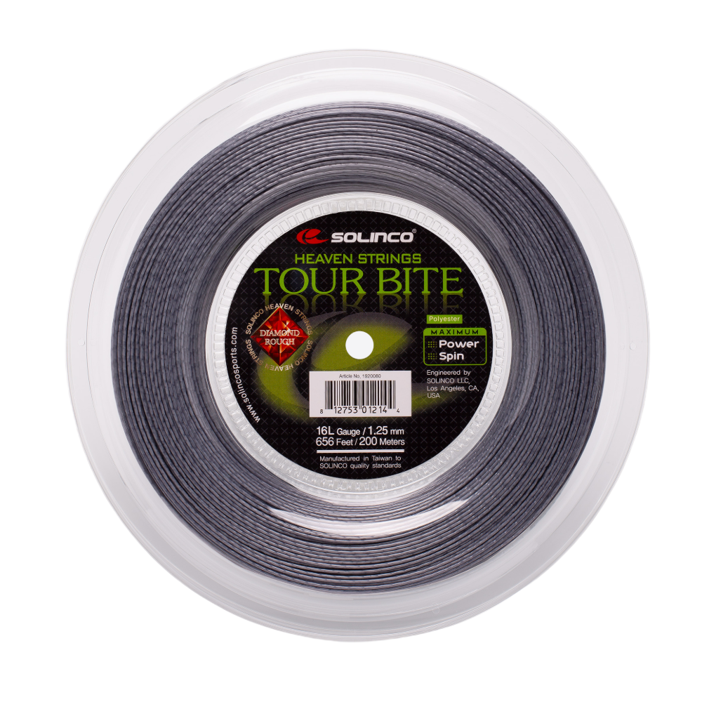 Solinco Tour Bite Diamond Rough Silver 200M — теннисная ракетка Струны Solinco Tour Bite Diamond Rough Silver 200M