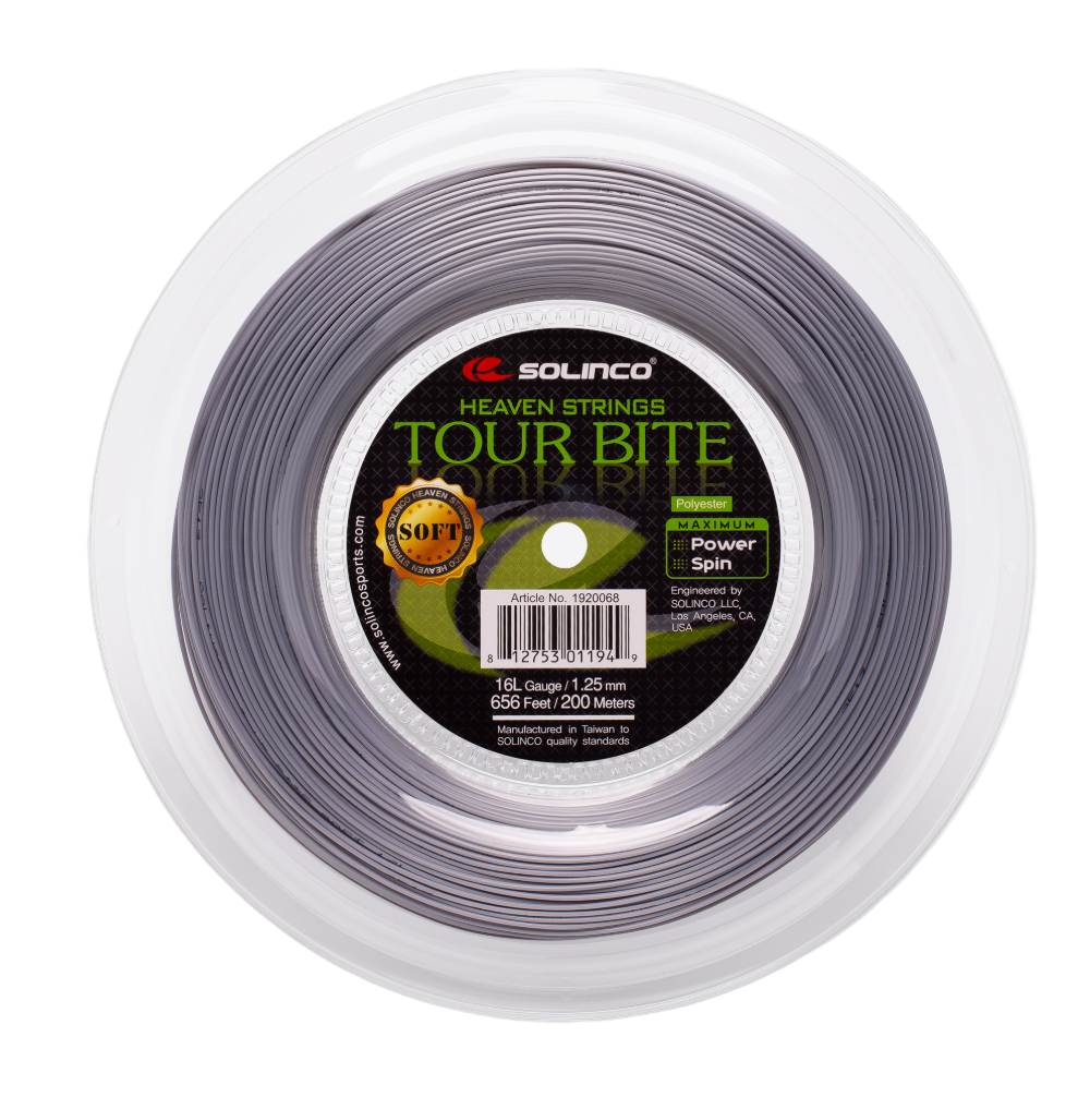 Solinco Tour Bite Soft Light Silver 200M — теннисная ракетка Струны Solinco Tour Bite Soft Light Silver 200M