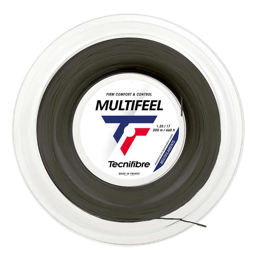 Tecnifibre MultIfeel Black 200M — теннисная ракетка Струны Tecnifibre MultIfeel Black 200M