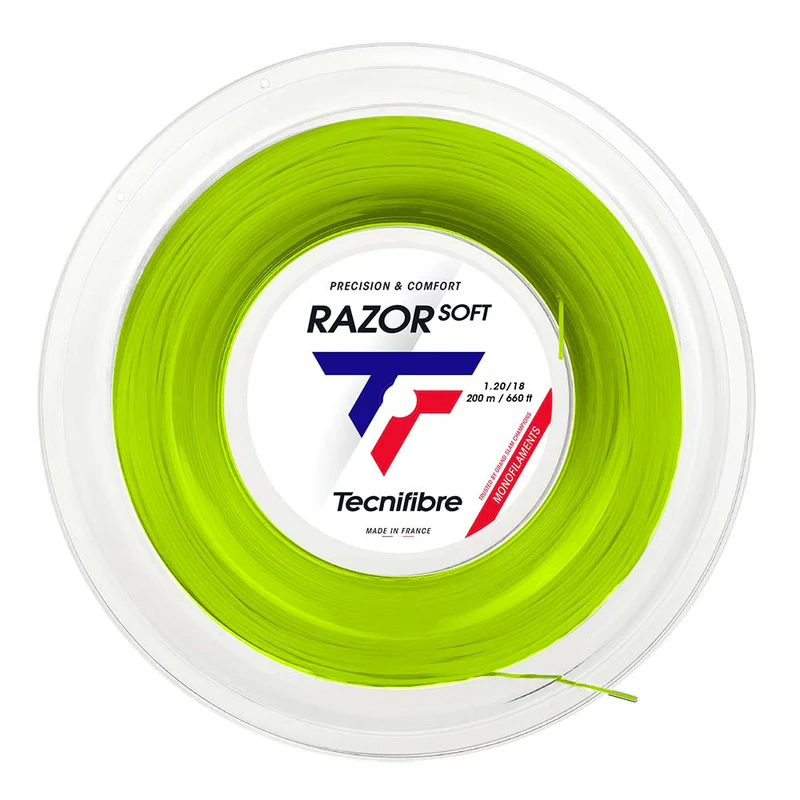 Tecnifibre Razor Soft Lime 200M — теннисная ракетка Струны Tecnifibre Razor Soft Lime 200M