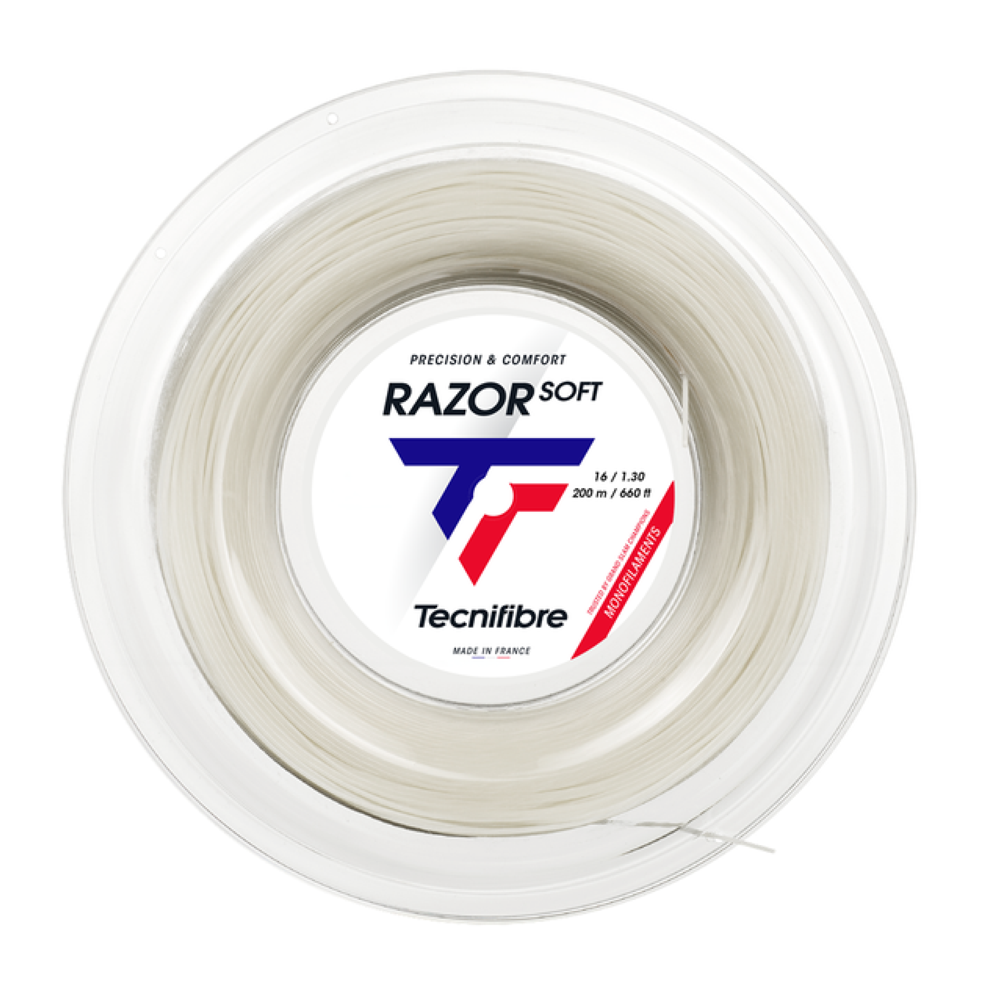 Tecnifibre Razor Soft White 200M — теннисная ракетка Струны Tecnifibre Razor Soft White 200M