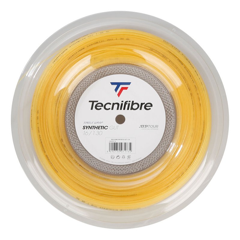 Tecnifibre Synthetic Gut Yellow 1.25 200 метров — теннисная струна, фото товара