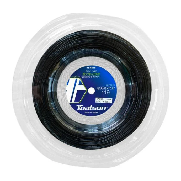 Toalson HD Aster Poly Black 200M — теннисная ракетка Струны Toalson HD Aster Poly Black 200M