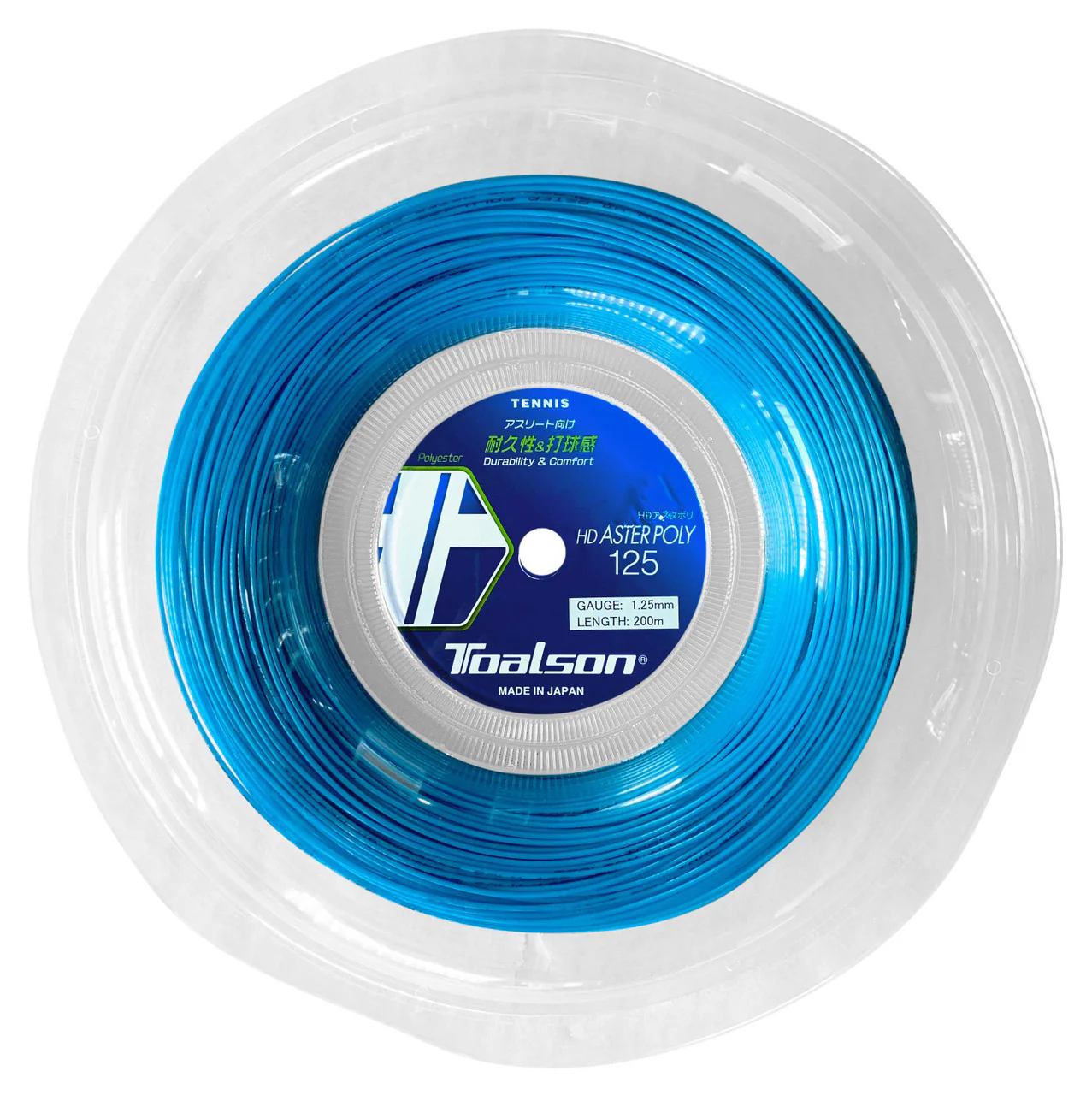 Toalson HD Aster Poly Blue 200M — теннисная ракетка Струны Toalson HD Aster Poly Blue 200M