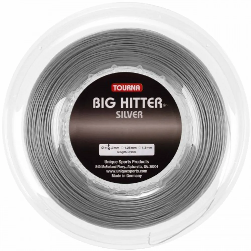 Tourna Big Hitter Silver 220М — теннисная ракетка Струны Tourna Big Hitter Silver 220М