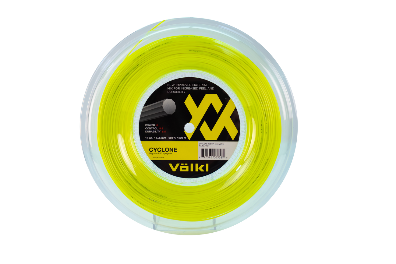 Volkl Cyclon Neon Yellow 200М — теннисная ракетка Струны Volkl Cyclon Neon Yellow 200М