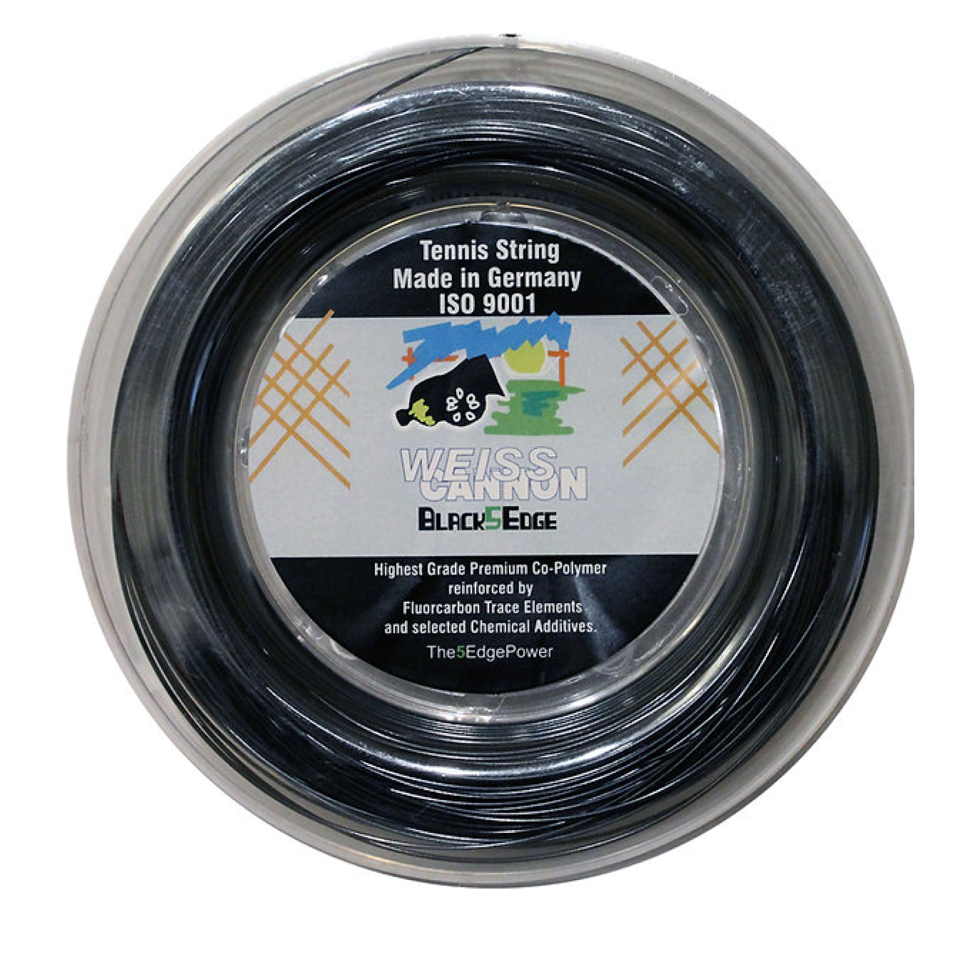Weiss Cannon Black 5 Edge 200M — теннисная ракетка Струны Weiss Cannon Black 5 Edge 200M