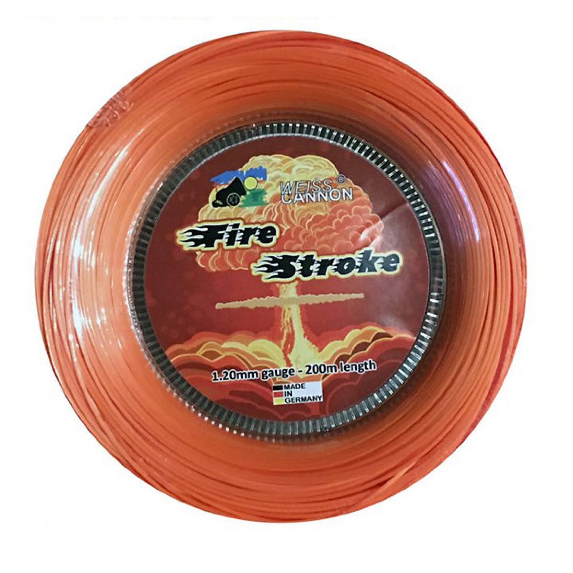 Weiss Cannon Fire Stroke Orange 200M — теннисная ракетка Струны Weiss Cannon Fire Stroke Orange 200M