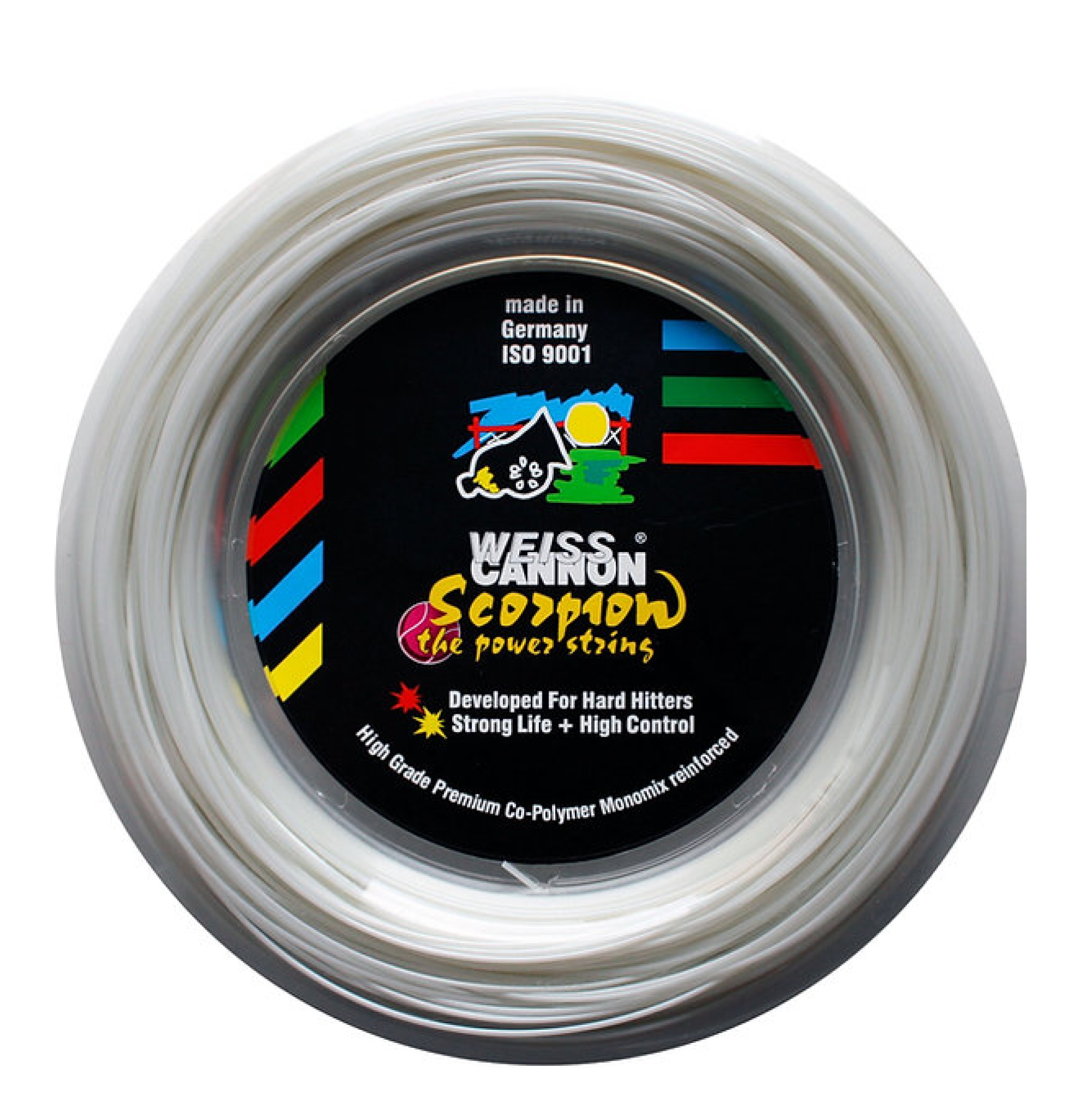 Weiss Cannon Scorpion White 200M — теннисная ракетка Струны Weiss Cannon Scorpion White 200M