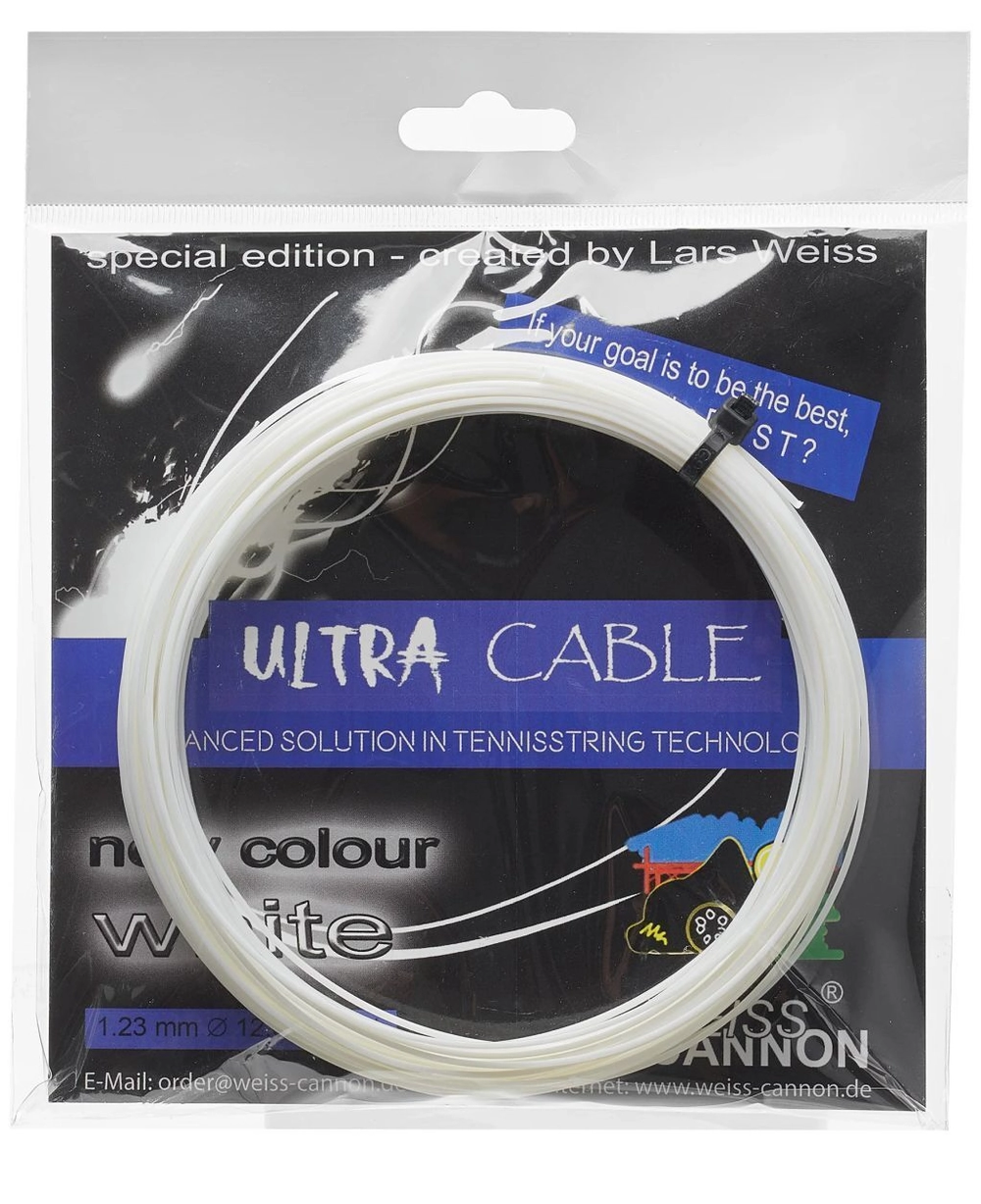 Weiss Cannon Ultra Cable White 1.23 (12M) — теннисная ракетка Струны Weiss Cannon Ultra Cable White 1.23 (12M)