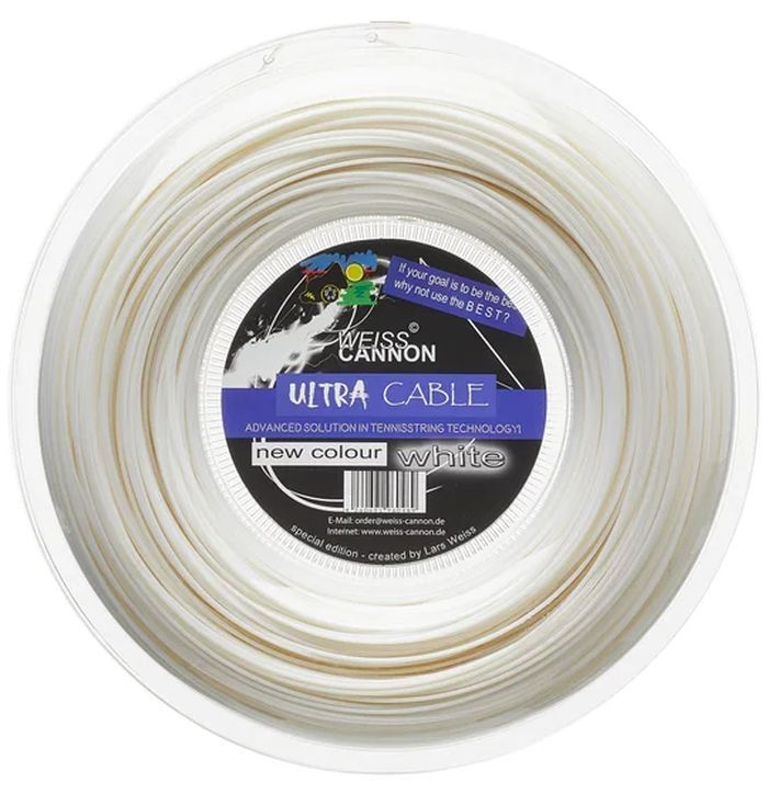 Weiss Cannon Ultra Cable White 200M — теннисная ракетка Струны Weiss Cannon Ultra Cable White 200M