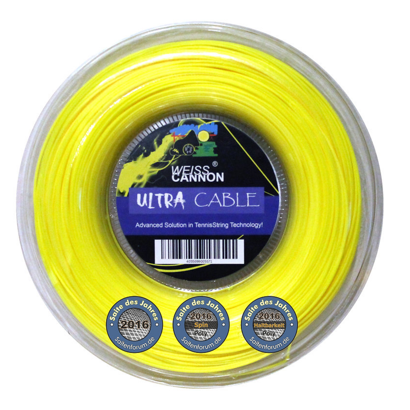 Weiss Cannon Ultra Cable Yellow 200M — теннисная ракетка Струны Weiss Cannon Ultra Cable Yellow 200M