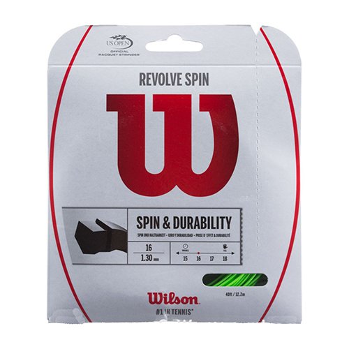 Wilson Revolve Spin 1,3 Green 12 метров купить — теннисная струна, фото товара